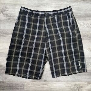Billabong Plaid Shorts Mens Size‎ 36 Surf Casual Outdoors Built to Thrash